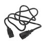 Aisens Cable de Alimentación CPU C13 Hembra a C14 Macho 1,5m Negro